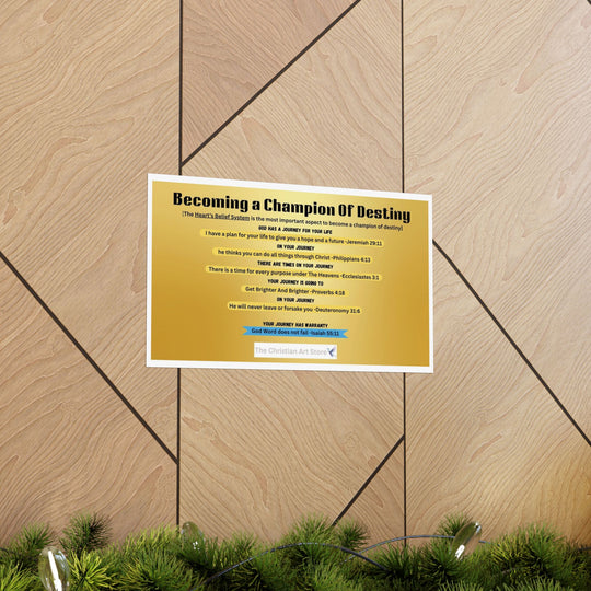 Becoming A Champion Of Destiny Poster