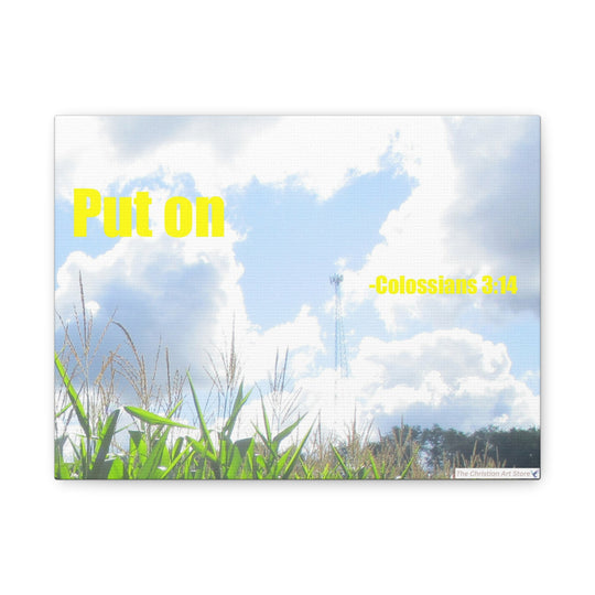 Colossians 3:14 Canvas