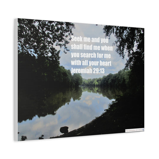 Jeremiah 29:13 Canvas