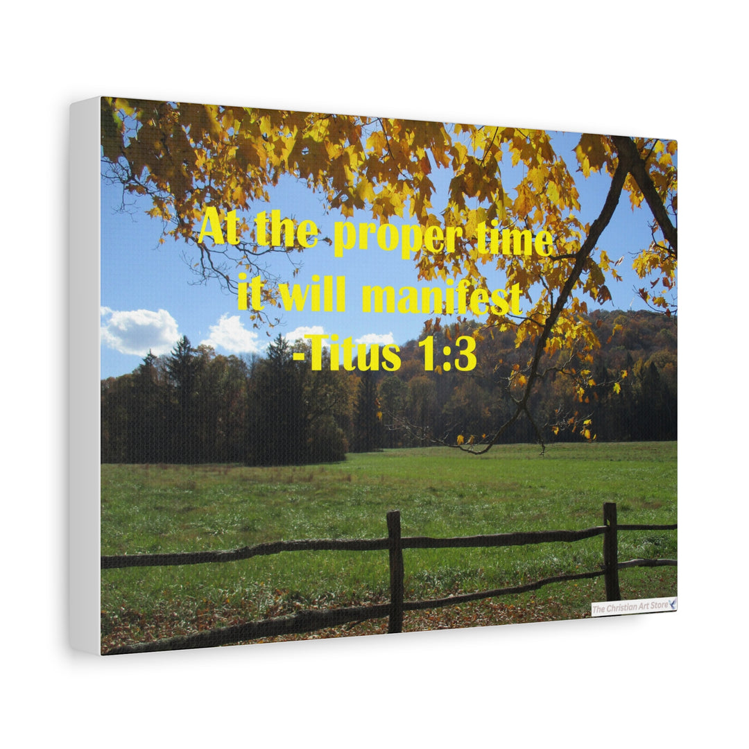 Titus 1:3 Canvas