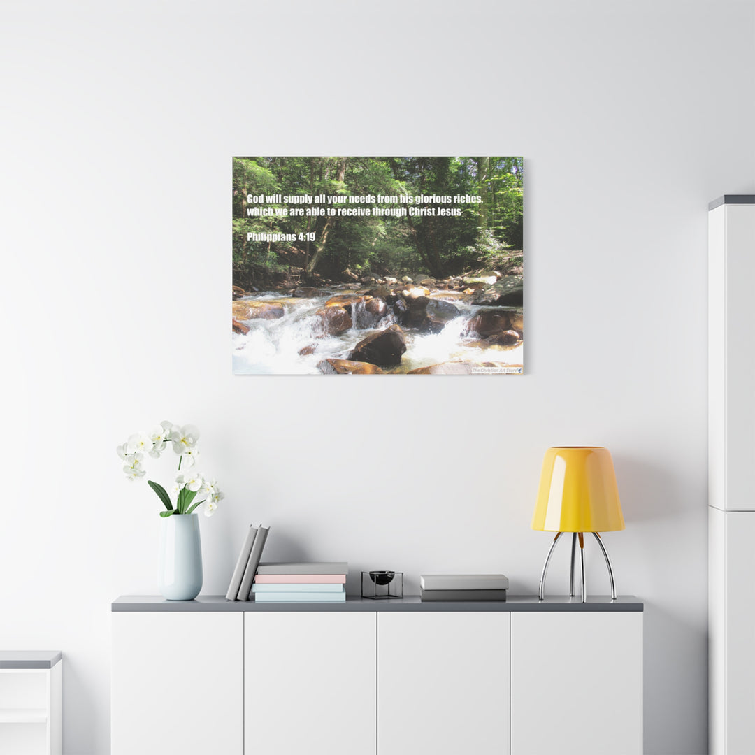 Philippians 4:19 Canvas