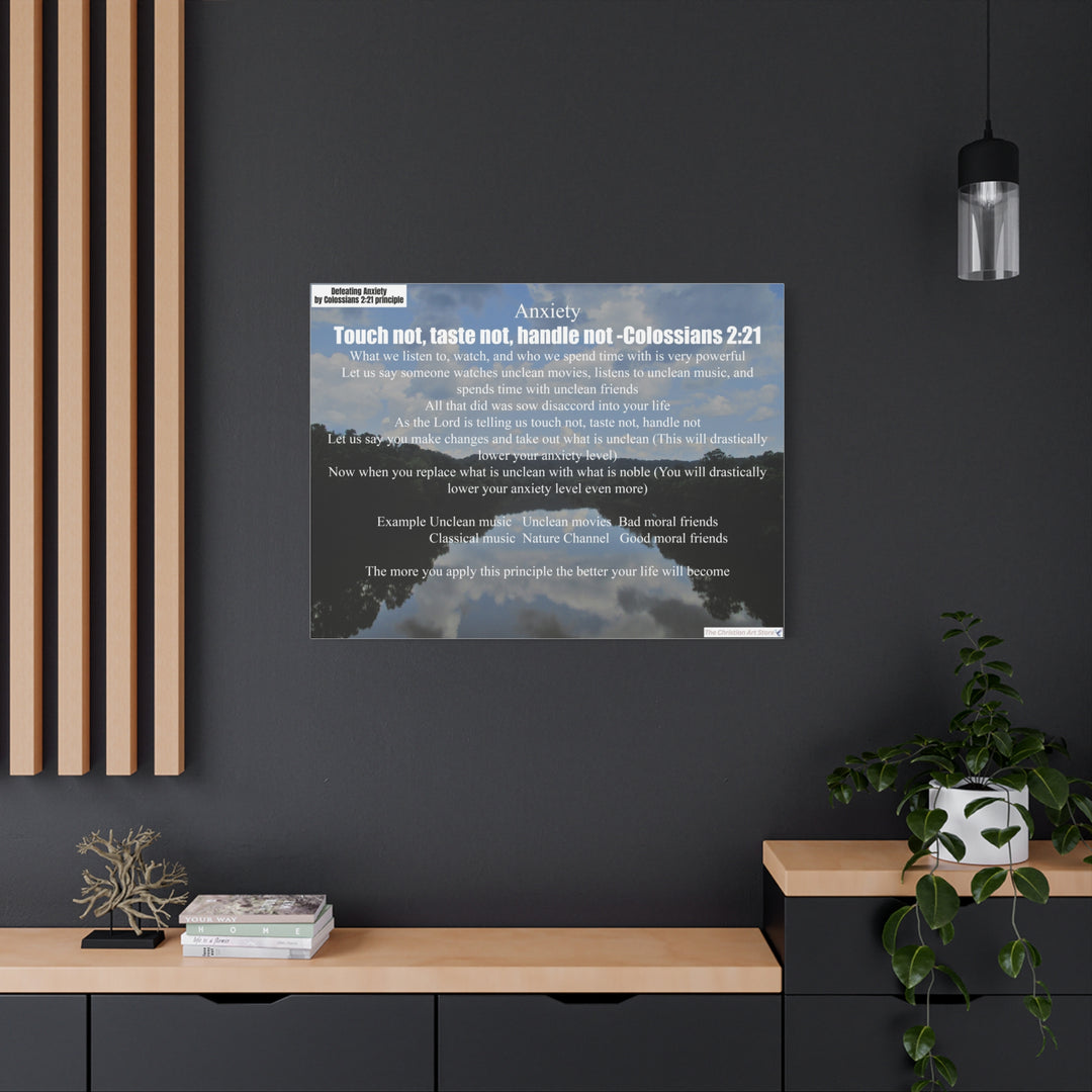 Defeating anxiety canvas