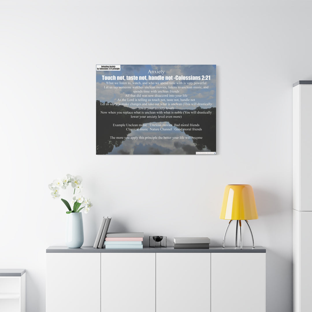 Defeating anxiety canvas