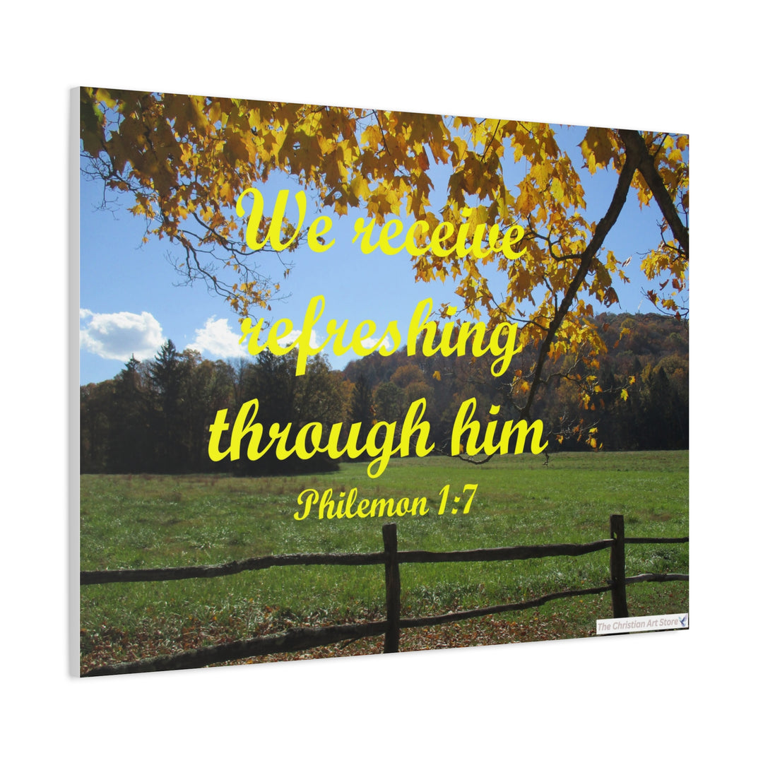 Philemon 1:7 Canvas