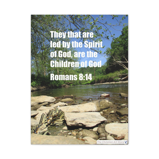 Romans 8:14 Canvas