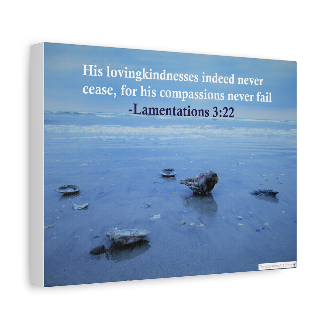 Lamentations 3:22 Canvas