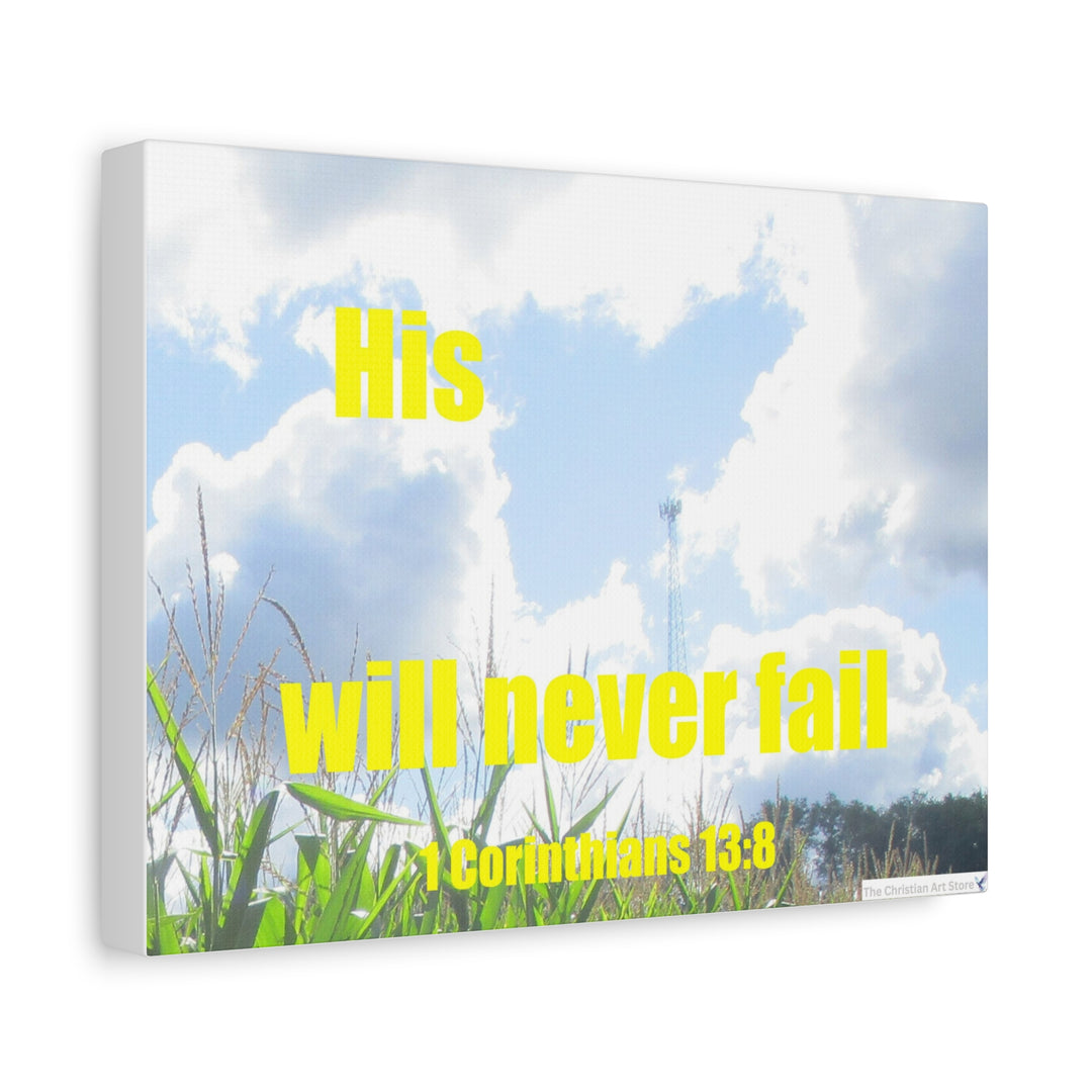 1 Corinthians 13:8 Canvas