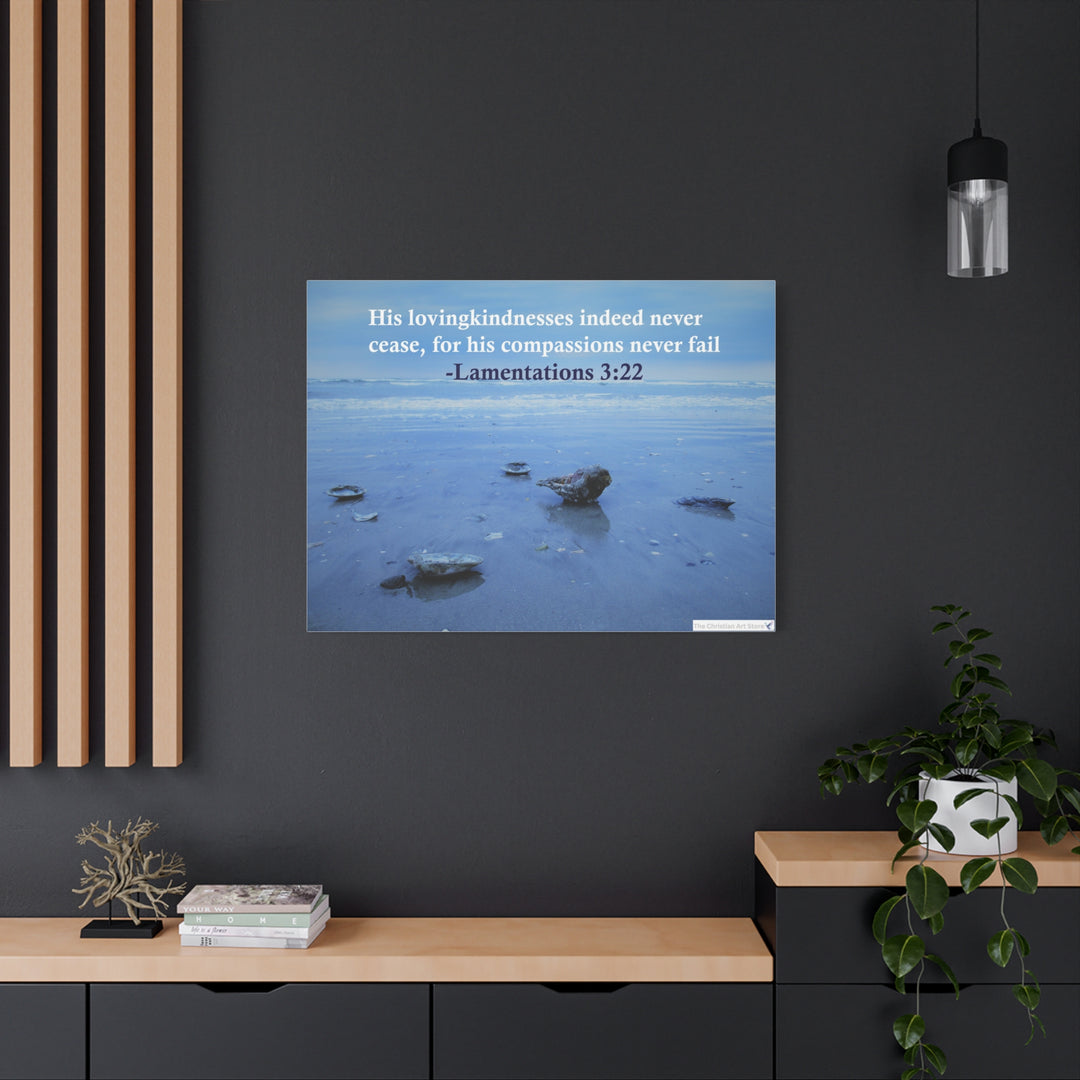 Lamentations 3:22 Canvas