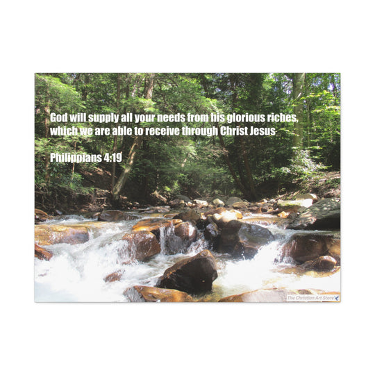 Philippians 4:19 Canvas