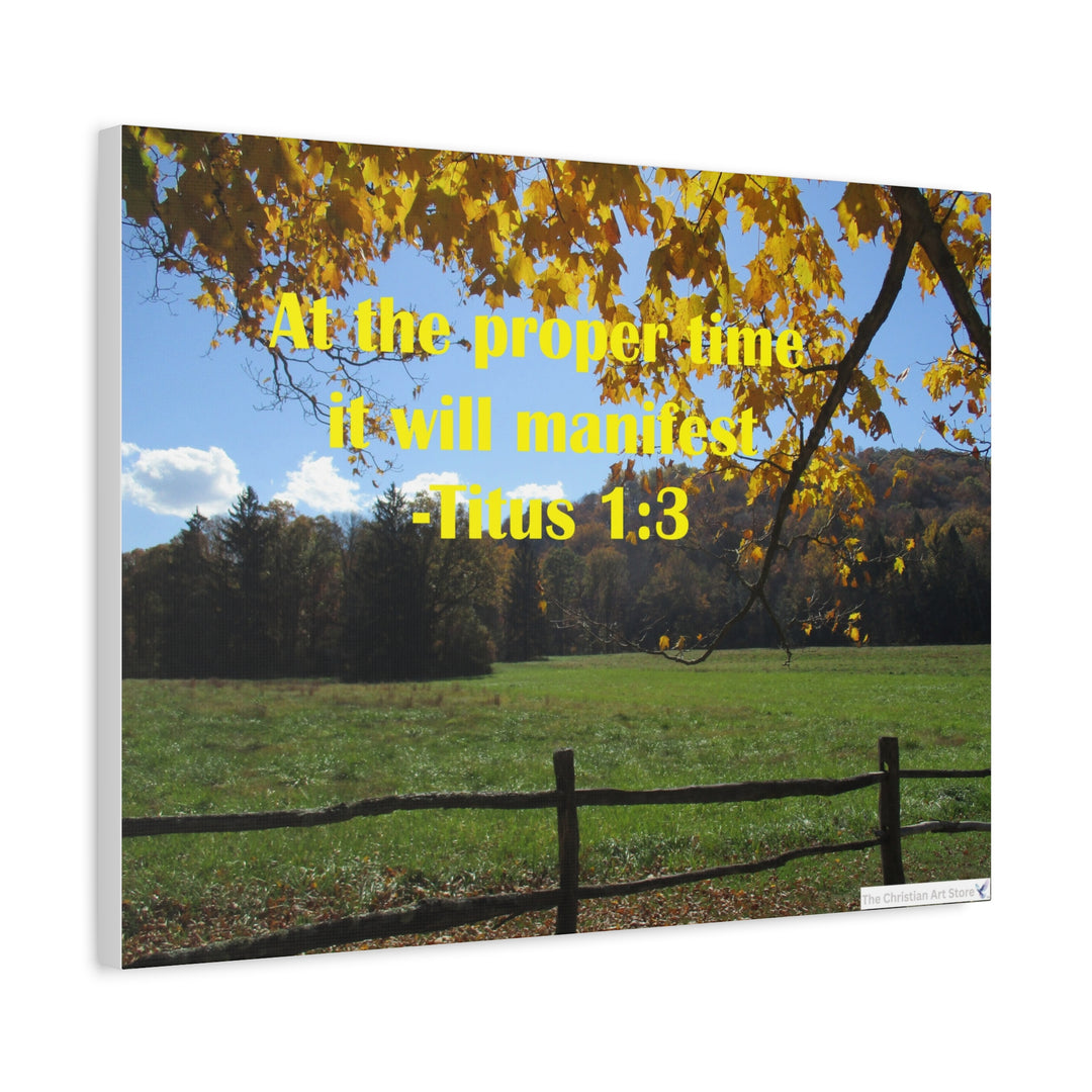Titus 1:3 Canvas