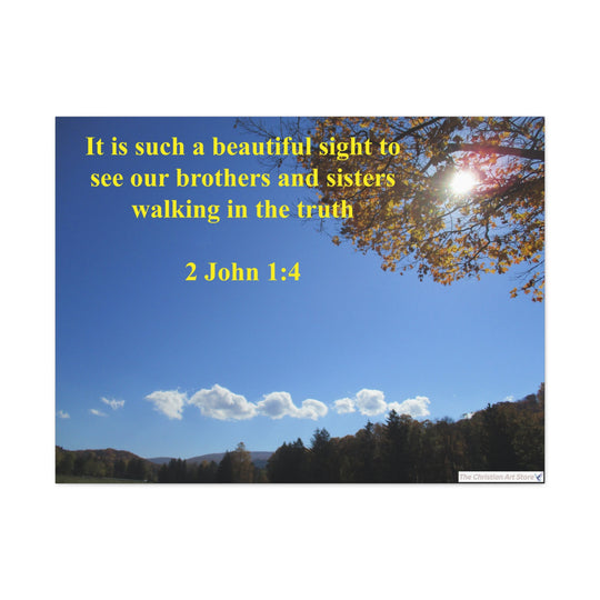 2 John 1:4 Canvas