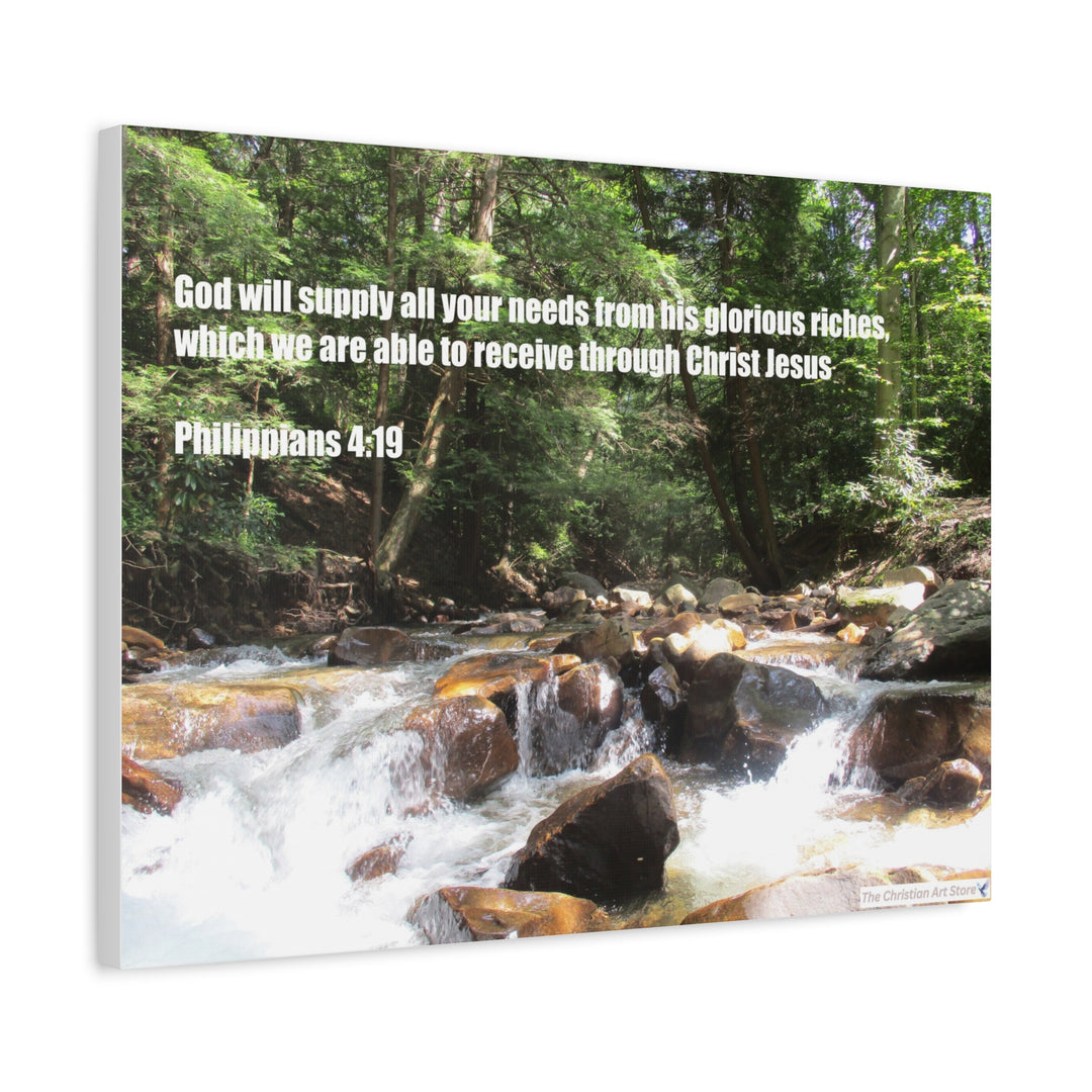 Philippians 4:19 Canvas