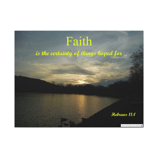 Hebrews 11:1 Canvas