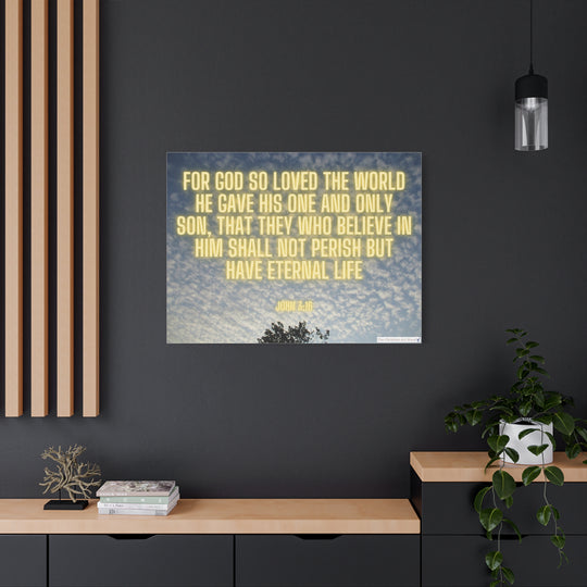 John 3:16 Salvation Canvas