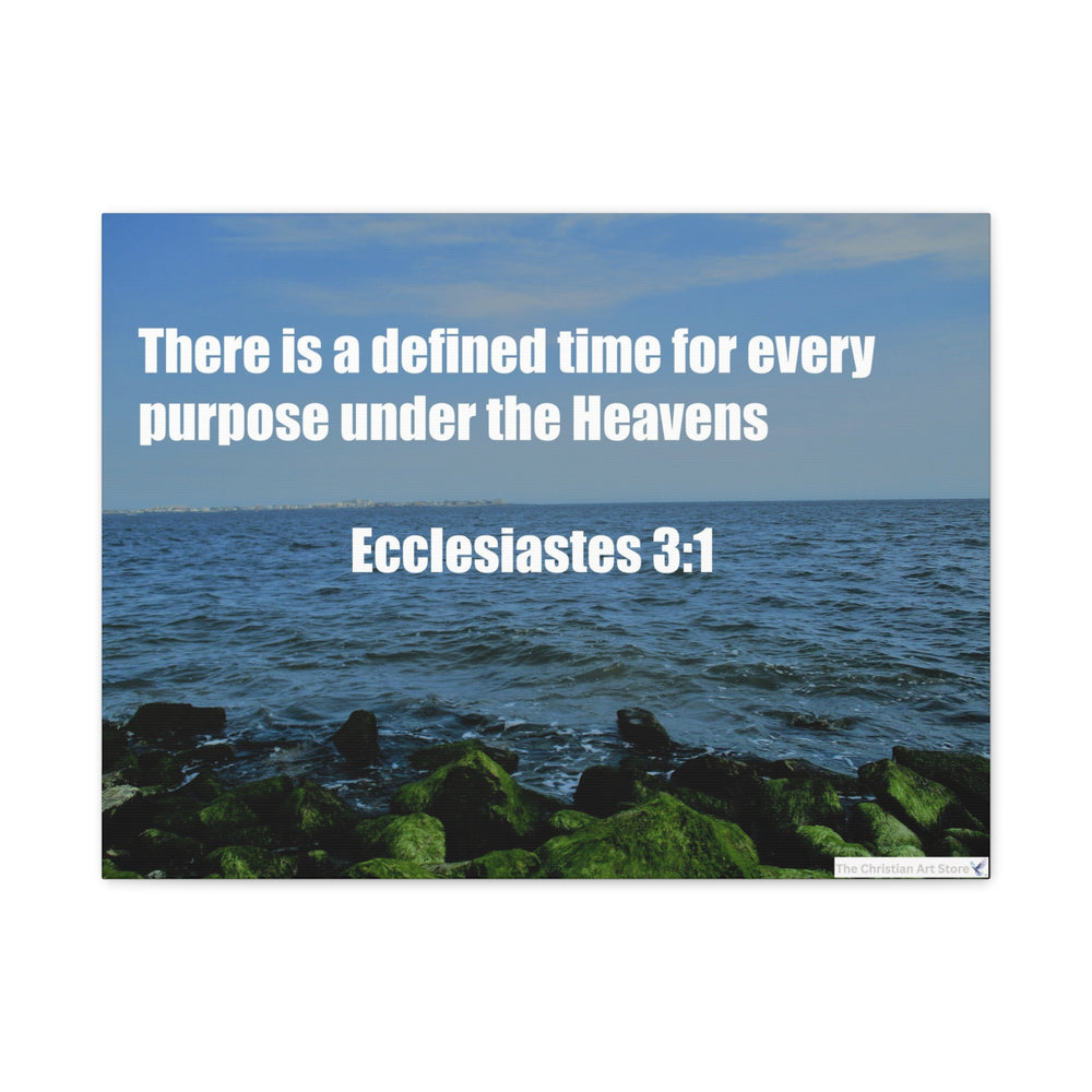Ecclesiastes 3:1 Canvas