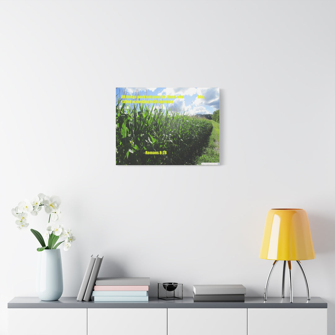 Romans 8:28 Canvas