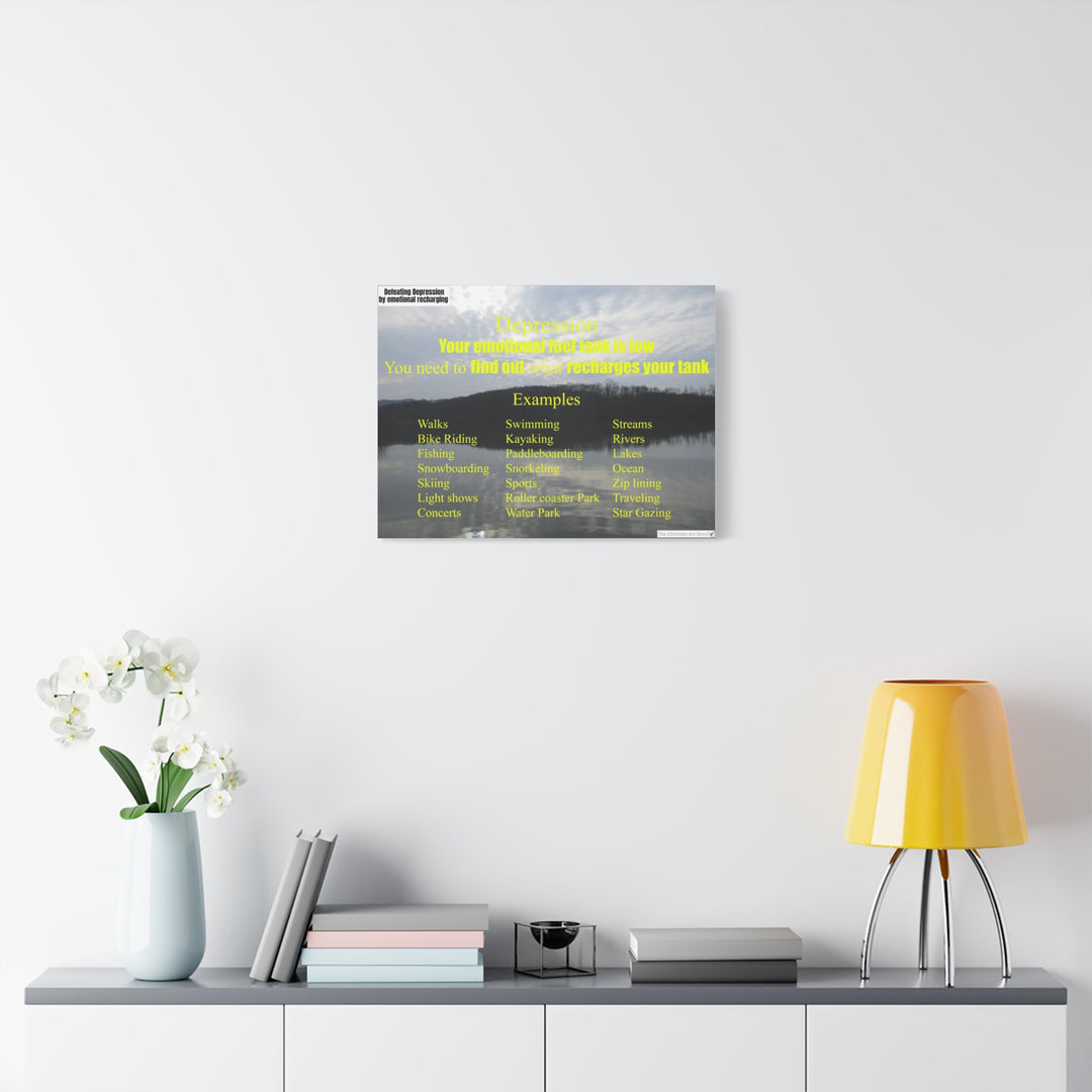 Defeating depression canvas