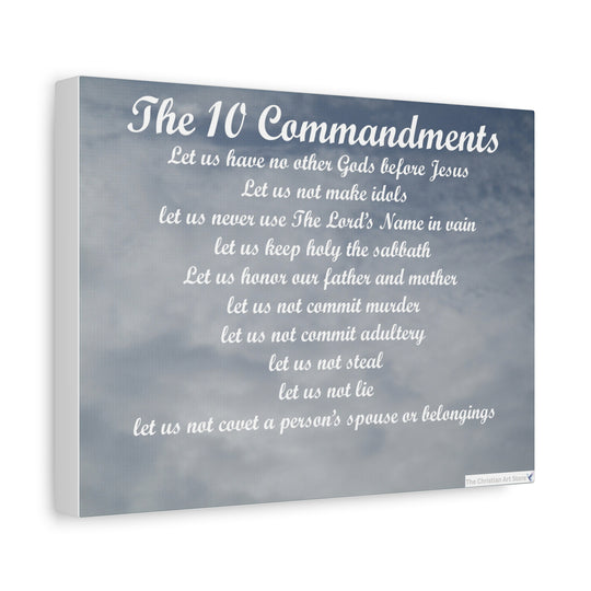 The 10 Commandments Canvas