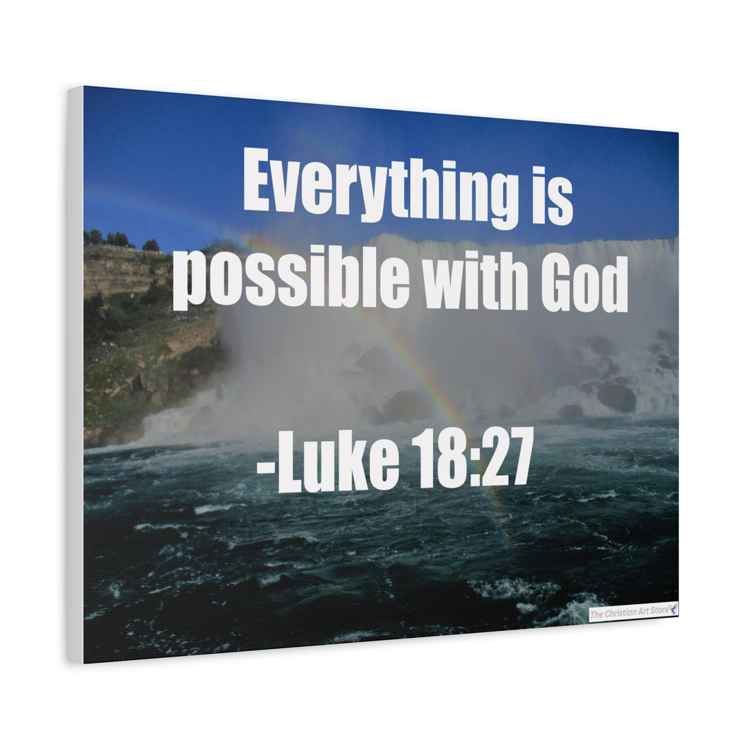 Luke 18:27 Canvas