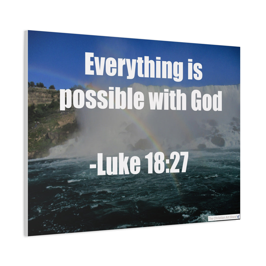 Luke 18:27 Canvas