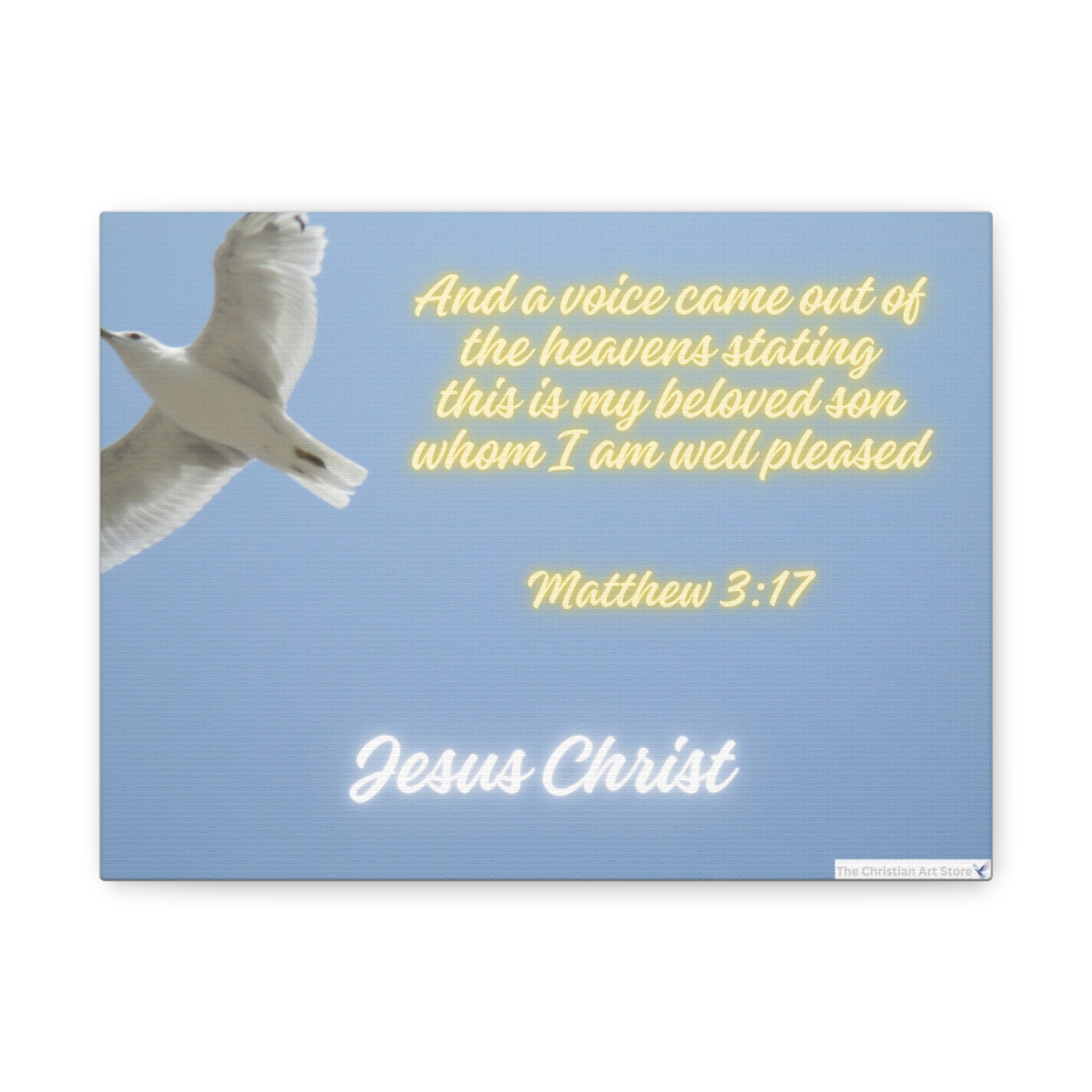 Matthew 3 17 Canvas Each matte canvascomes with back hanging – The ...