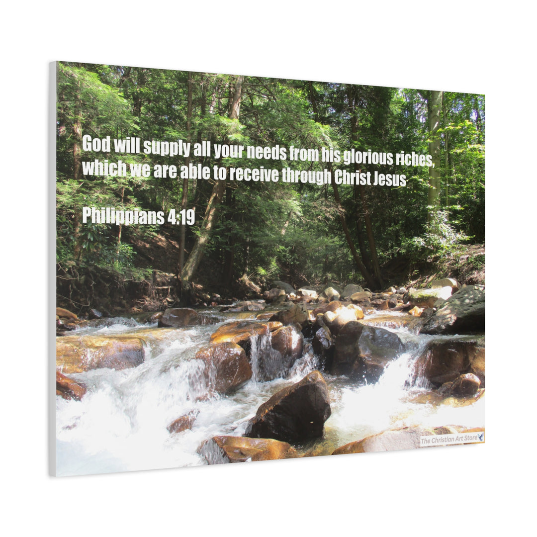Philippians 4:19 Canvas