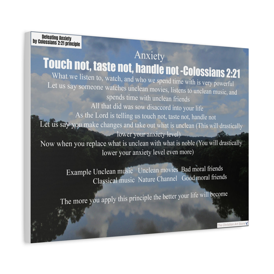 Defeating anxiety canvas