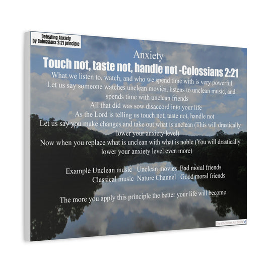 Defeating anxiety canvas