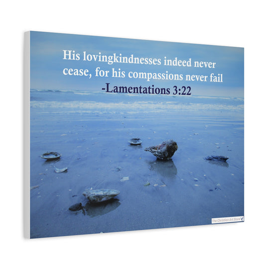 Lamentations 3:22 Canvas