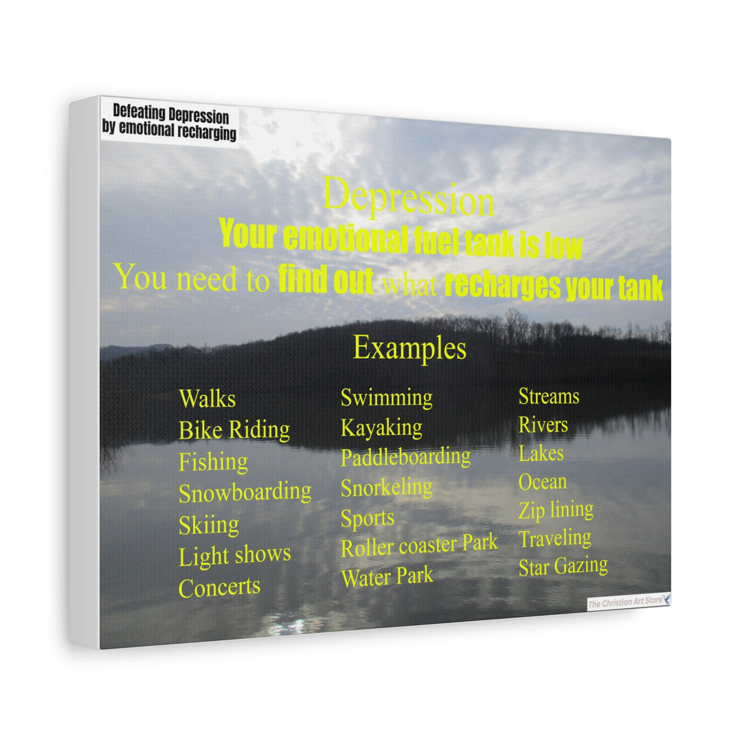 Defeating depression canvas