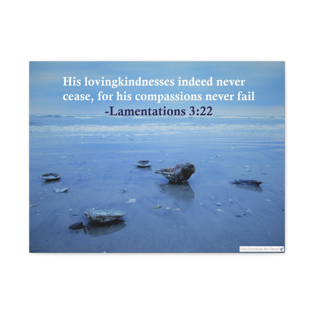 Lamentations 3:22 Canvas
