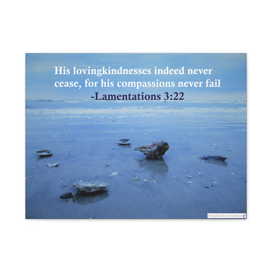 Lamentations 3:22 Canvas