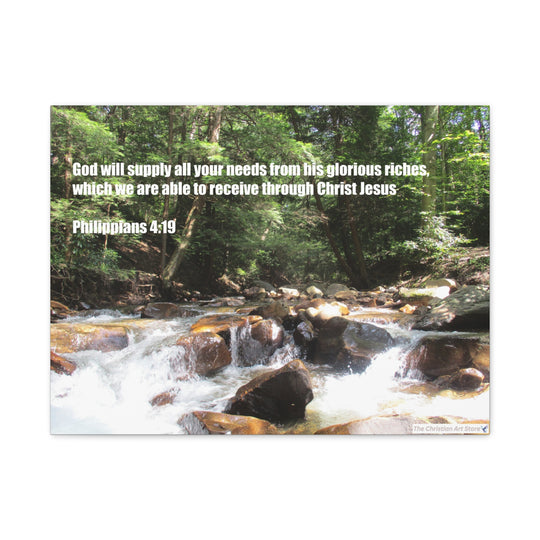 Philippians 4:19 Canvas