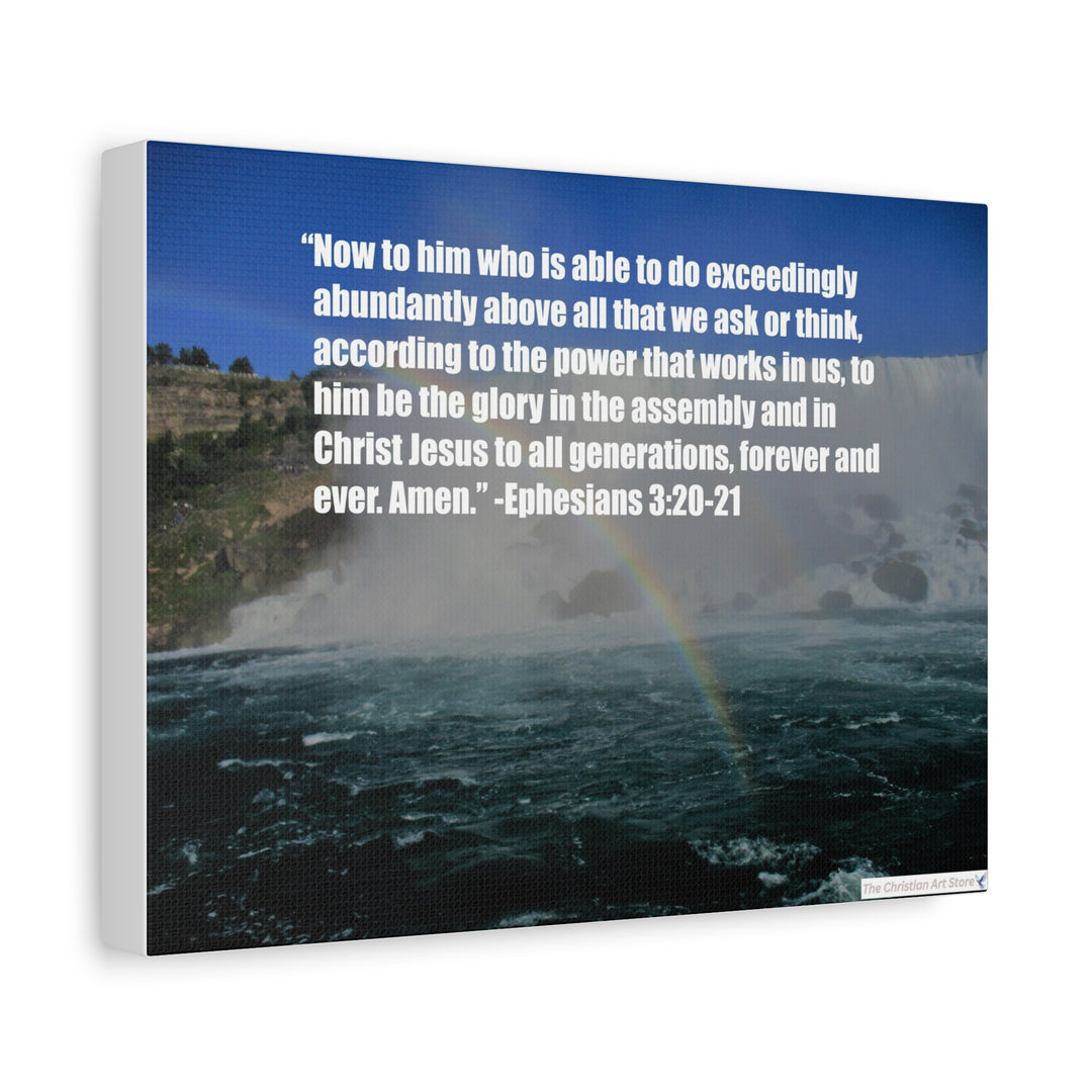 Ephesians 3:20-21 Canvas
