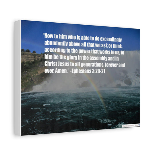 Ephesians 3:20-21 Canvas