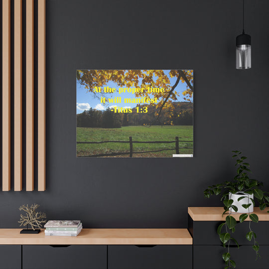 Titus 1:3 Canvas