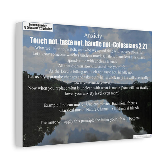 Defeating anxiety canvas