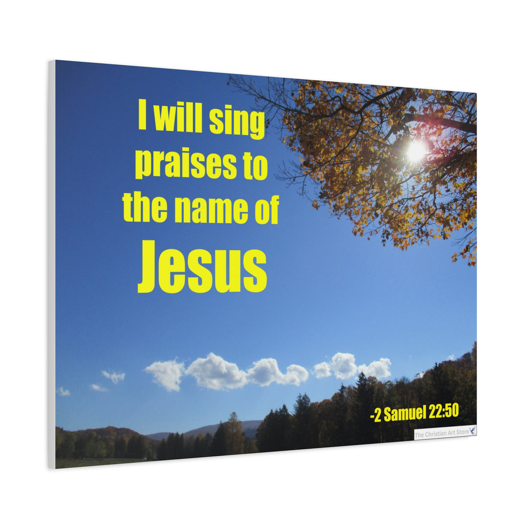 2 Samuel 22:50 Canvas