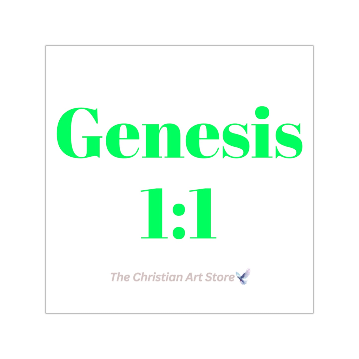 Genesis 1:1 Sticker