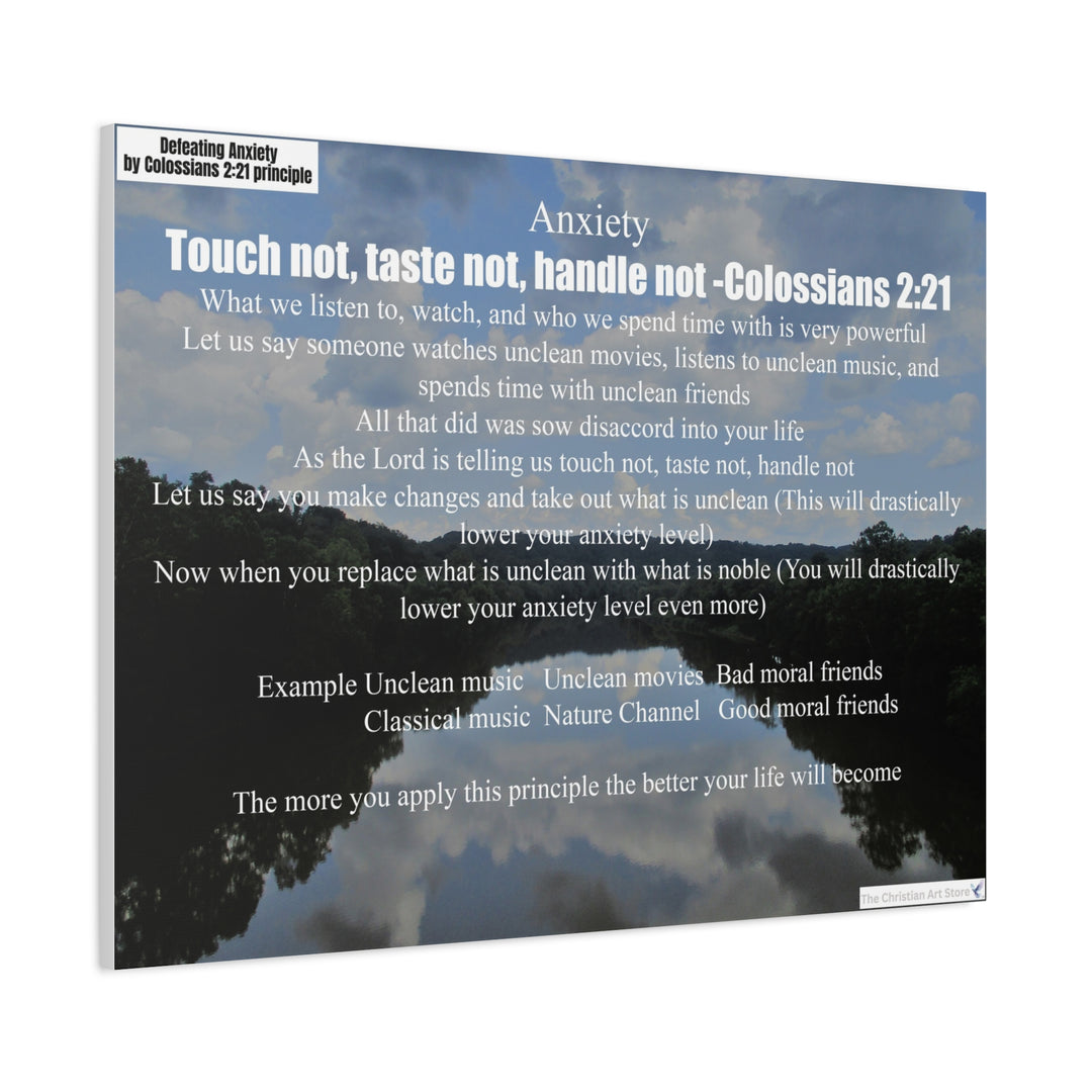 Defeating anxiety canvas