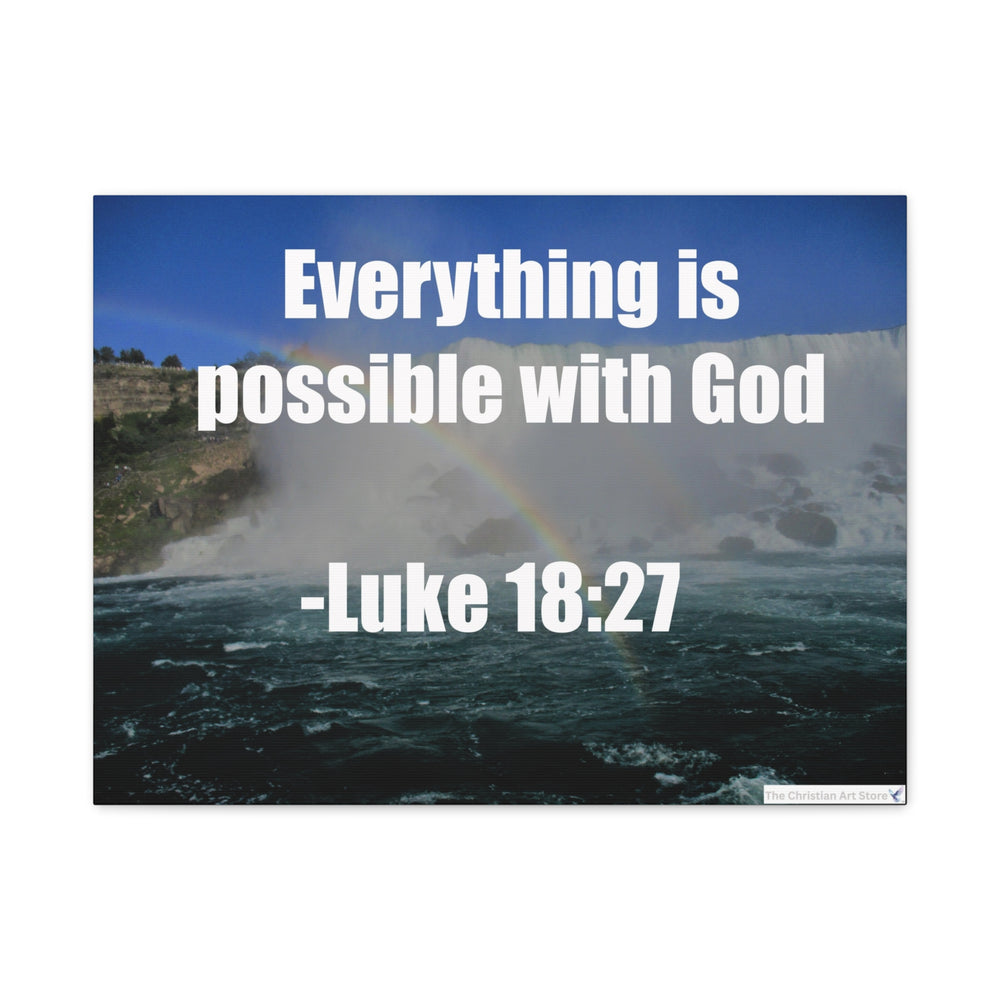 Luke 18:27 Canvas