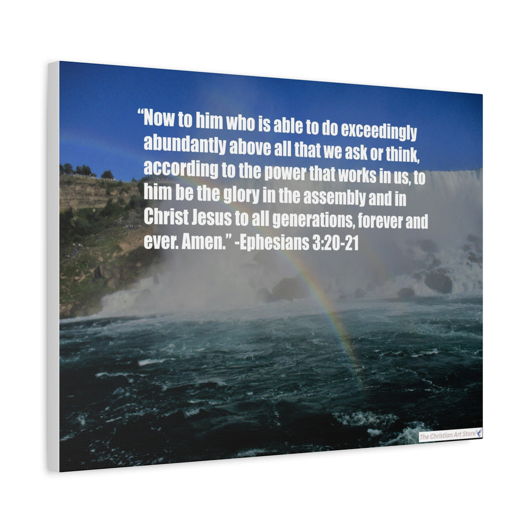 Ephesians 3:20-21 Canvas