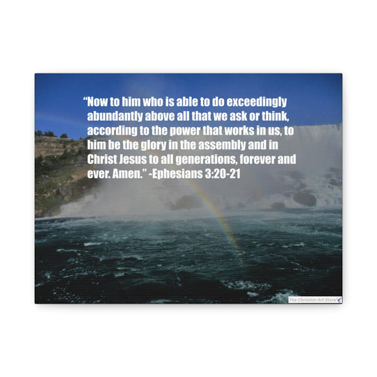 Ephesians 3:20-21 Canvas