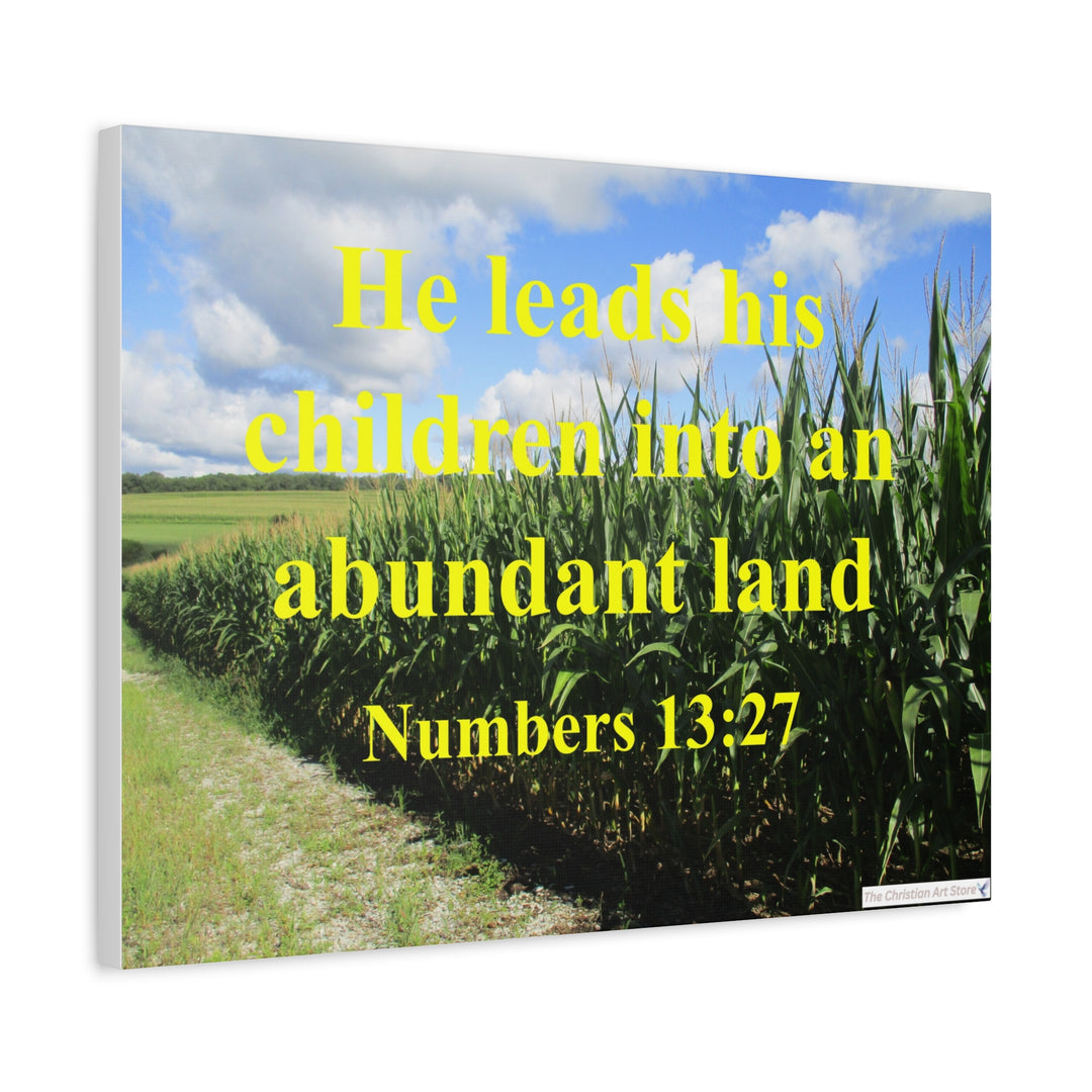 Numbers 13:27 Canvas