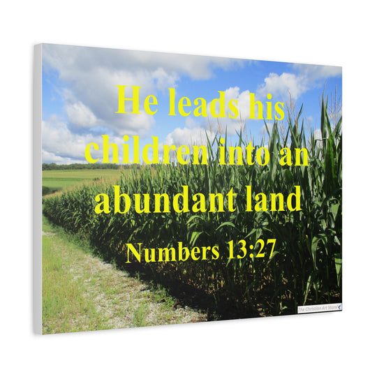 Numbers 13:27 Canvas