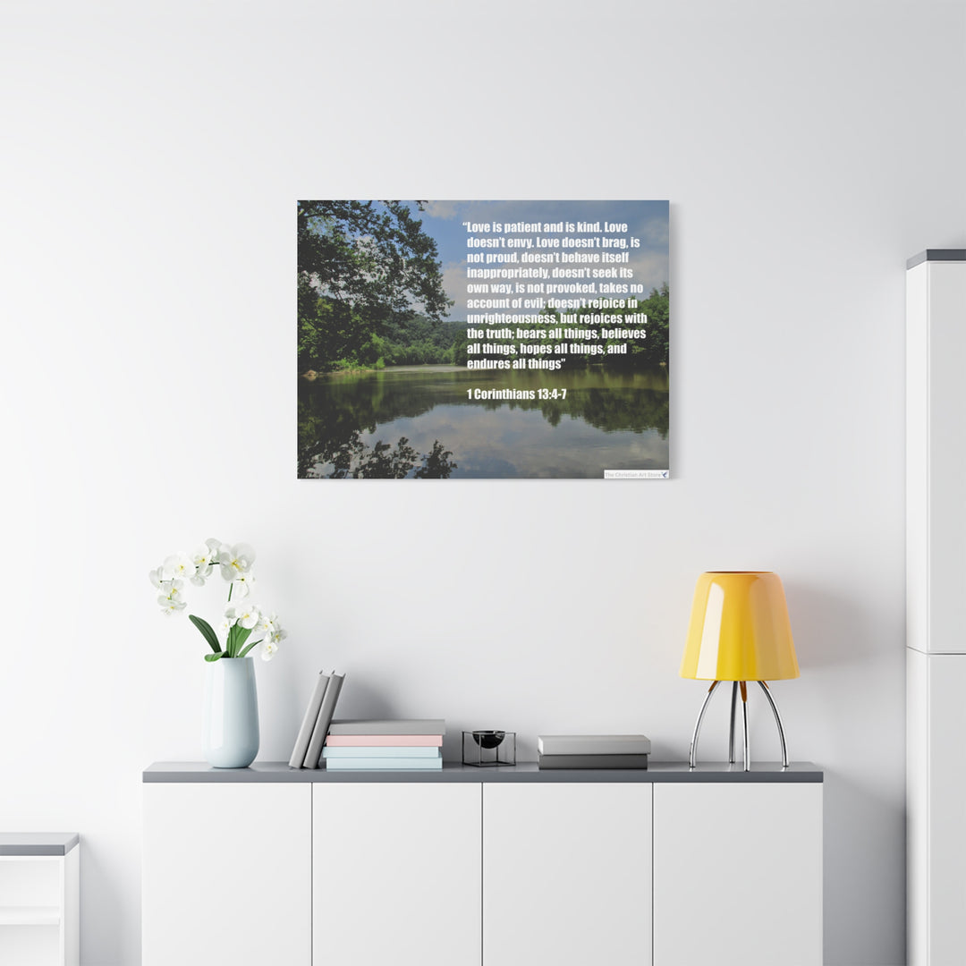 1 Corinthians 13:4-7 Canvas