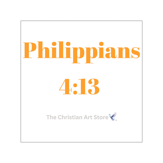 Philippians 4:13 Sticker