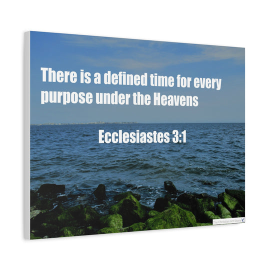 Ecclesiastes 3:1 Canvas