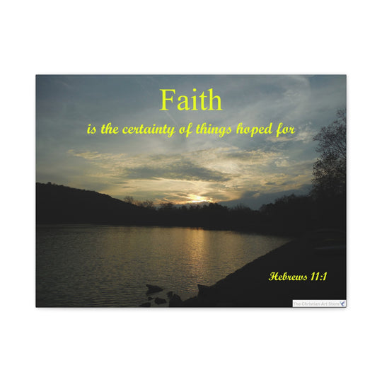 Hebrews 11:1 Canvas