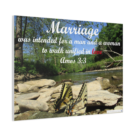 Amos 3:3 Canvas